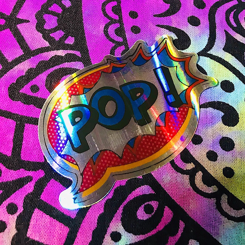 POP Metallic Prismatic Reflective Single Decor Sticker - Picture 3 of 8